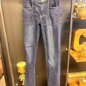 Maurices Dark Blue Straight Leg Women's Jeans
